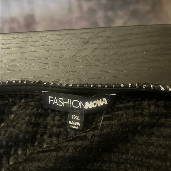 Fashion Nova Black Mesh Swim Coverup - Picture 5 of 15